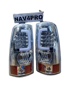 FIT 2003-2007 Chevrolet Silverado 1500+ Chrome LED Tail Light Pair #T4 - Picture 1 of 9