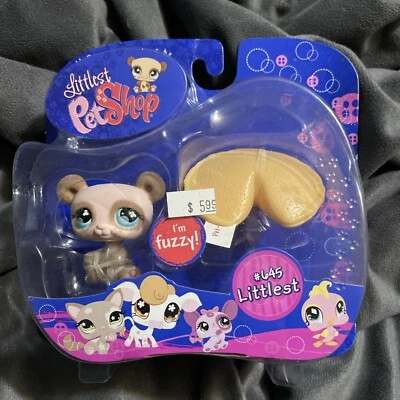 NIB Littlest Pet Shop 2007 Littlest Fuzzy PANDA 645 with Fortune Cookie - Image 1 of 2