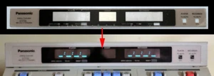 Panasonic AG-A770 Editing Console OEM replacement display overlay # VKW1513 NEW - Picture 1 of 1