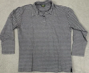 Abercrombie & Fitch Vtg 80's Men's Sz M Long Sleeve Striped Polo - Picture 1 of 6