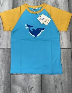 Maxomorra Dolphin 🐬 Raglan T Shirt 5-6 - Picture 1 of 1
