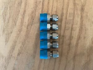 Swagelok  1/4 T X 3/8 MNPT 316 Stainless Male Connector - SS-400-1-6 - LOT OF 5