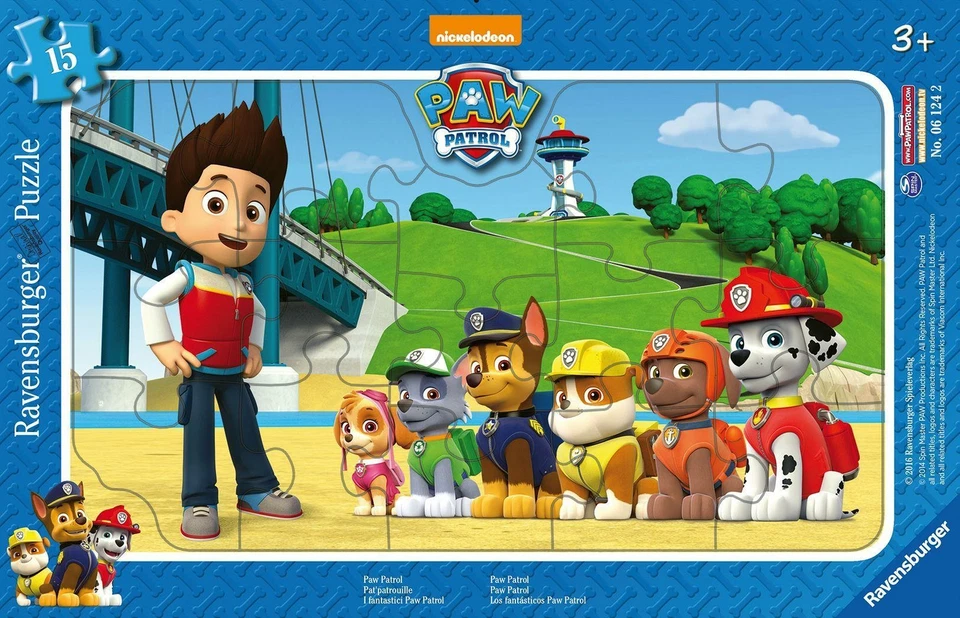 Paw Patrol Rahmenpuzzle 15 Teile (2016, Game)