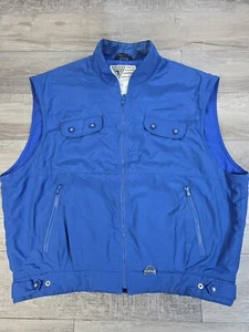 Vintage Tyrolia Jacke Herren XLarge blau Reißverschluss Ski Snowboard Weste Reißverschlusstaschen - Bild 1 von 9