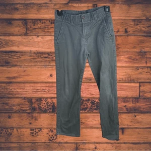 Chaps Boys Approved Schoolwear Grey Khaki Pants Size 10 Regular - Picture 1 of 4