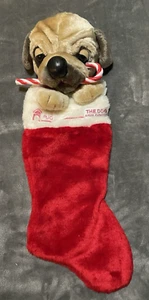 Medias de Navidad Pug de 20 pulgadas de alto de felpa Pug decoración navideña medias - Imagen 1 de 7