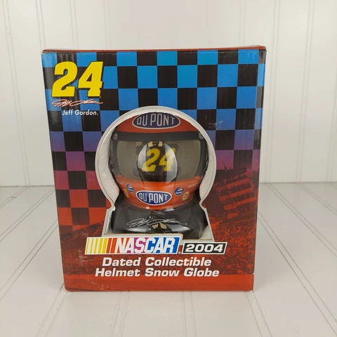 Nascar Jeff Gordon #24 Dupont Dated Collectible Racing Helmet Snow Globe 2004 Cover