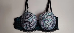LANE BRYANT CACIQUE 44C MULTICOLOR BALCONY LIGHTLY PADDED UNDERWIRE BRA - Picture 1 of 15