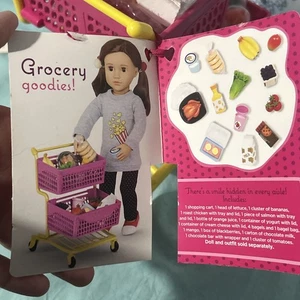 Our Generation Supermarket Play Shopping Cart Playset for 18" Doll New - Picture 1 of 12