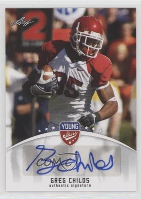 2012 Leaf Young Stars Auto Greg Childs #GC1 Rookie Auto RC - Image 1 of 2
