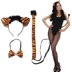Conjunto de Disfraz de Tigre de la Selva Disfraz de Tigre Mujer Sexy Disfraz de Gato Safari Disfraz de Animal - Imagen 1 de 3