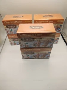 6x Celestial Seasoning Herbal Tea Gingerbread Spice 18 Ct. Ea. Exp:12/25 (Lot 6) - Picture 1 of 7