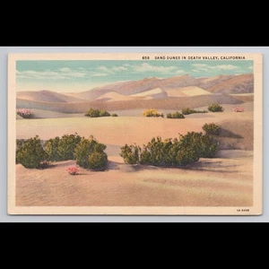 Postal de colección dunas de arena valle de la muerte California vista panorámica ríos sin publicar - Imagen 1 de 4