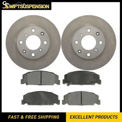 前刹车转子和陶瓷垫套件适用于 1984 年 1985 年本田雅阁 — 第 1/4 张图片