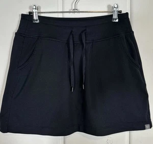 Title Nine Skirt Small Original Dream Skort 15" Buttah Black Tennis Golf Hiking - Picture 1 of 10