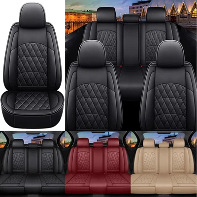 For Toyota FJ Cruiser Tacoma Land Cruiser 5-Seat full Set PU Leather Seat Cover - Image 1 of 4