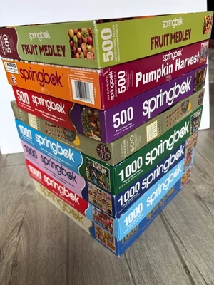 Lot 8 COMPLETE Springbok: Golf Candy Route 66 Garden Buttons Pumpkin Christmas - Image 1 of 4