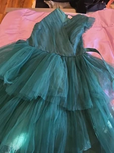 Grünes Kleid Mädchen Größe 14 von Wonder Nation mit Tüll  - Bild 1 von 3