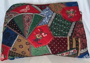 Cranston Print Works Christmas Pre-Quilted Fabric Victorian Patchwork Print - Picture 1 of 6