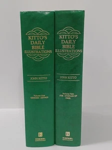 Kitto's Daily Bible Illustrations by John Kitto 2 volume set 1981 Hardcover Book - Picture 1 of 12