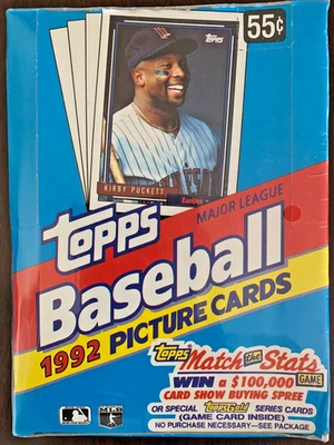 1992 TOPPS ВЫСШЕЙ ЛИГИ БЕЙСБОЛ КОЛЛЕКЦИОННЫЕ КАРТОЧКИ 36CT ЗАВОДСКОЙ ПЕЧАТИ КОРОБКА - Изображение 1 из 4