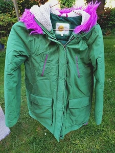 Mini Boden Hooded Coat 13-14 Years With Detachable Faux Fur Trim - Picture 1 of 15