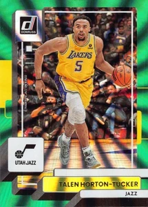 2022-23 Donruss #130 Talen Horton-Tucker Utah Jazz Holo Laser Green - Picture 1 of 2