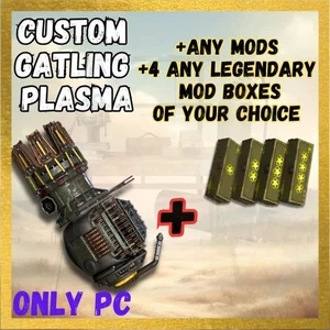 Fallout 76 PC Full Modded Gatling Plasma + 4 Legendary Mods - Bild 1 von 1