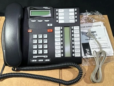 Nortel/ Avaya T7316E Display Phone Black Color - Image 1 of 4