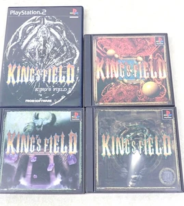 King's Field 1 2 3 4 RPG Game Set PS1 PS2 Sony PlayStation NTSC-J Japan Tested - Picture 1 of 7