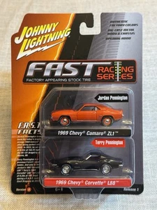Johnny Lightning FAST Racing Series 1969 Camaro ZL1 & 1969 Corvette L88 - Picture 1 of 11