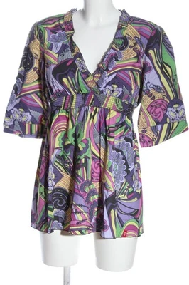 EDC Blusa caída Mujeres Blusa Talla EU 38 lila-verde-amarillo pálido look casual - Imagen 1 de 4