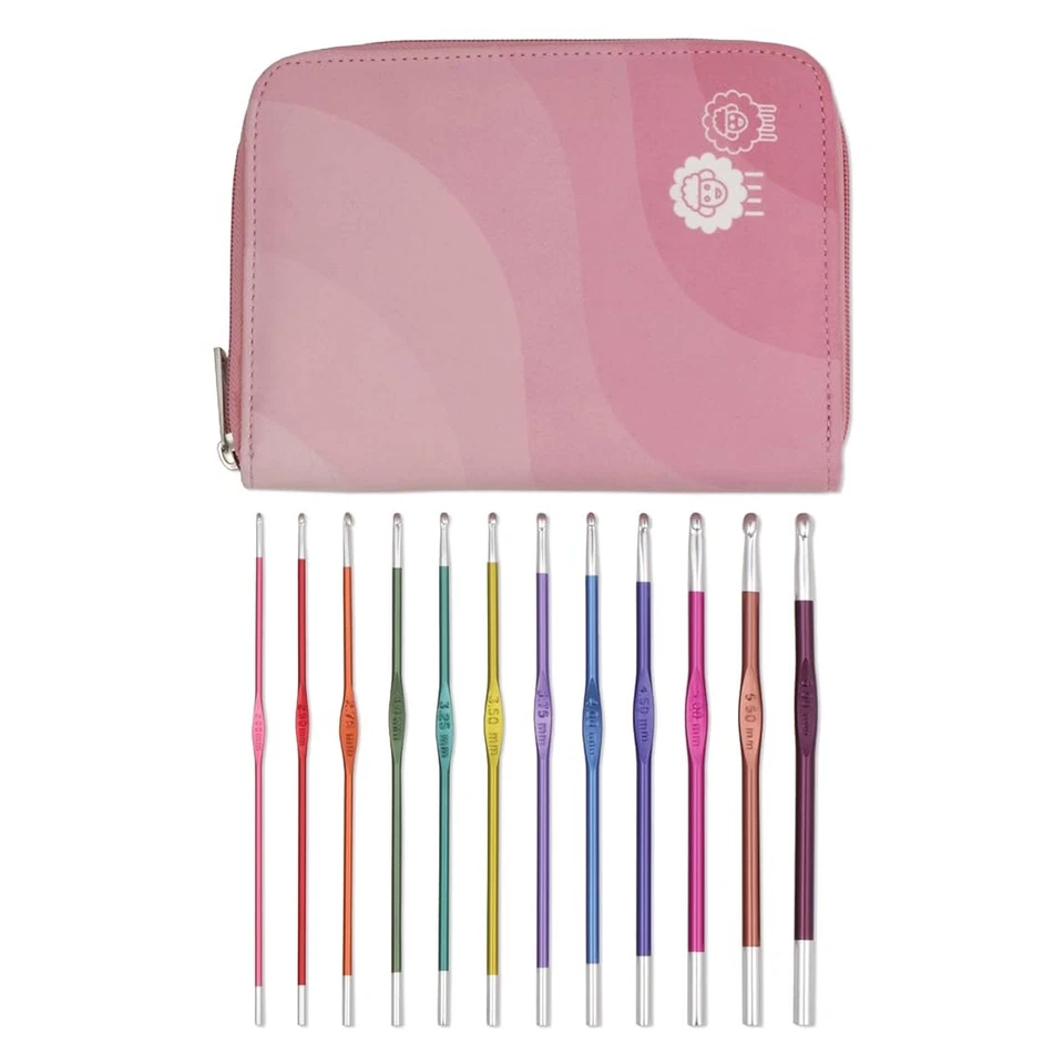 Juego de ganchos de ganchillo KnitPro Zing 12 tamaños de EE. UU. 2 mm-6 mm herramientas de tejer de un solo extremo Foto 1 de 4