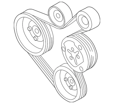 Genuine Volkswagen Serpentine Belt 06A-260-849-B - Image 1 of 3