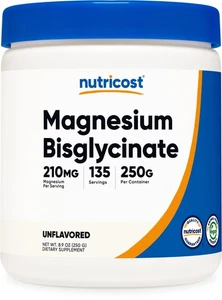Nutricost Magnesium Bisglycinate Powder (250 Grams) Unflavored - Picture 1 of 5