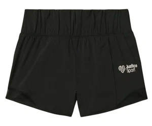 Justice Girls Running Shorts Black 16/18 Plus Mesh Sides Polyester J Sport Logo - Picture 1 of 12