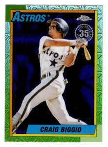 Craig Biggio 2025 Topps Actualización Paquete Plata Refractor Púrpura 61/75 Houston Astros - Imagen 1 de 2