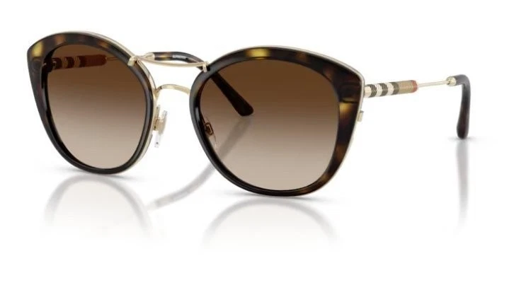 BURBERRY BE 4251Q 300213 53 毫米深哈瓦那棕色渐变太阳镜 — 第 1/4 张图片