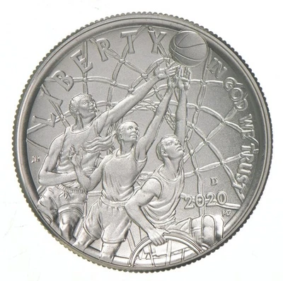 2020-D Unc Basketball Hall of Fame Commemorative Half Dollar *8220 - Image 1 of 3