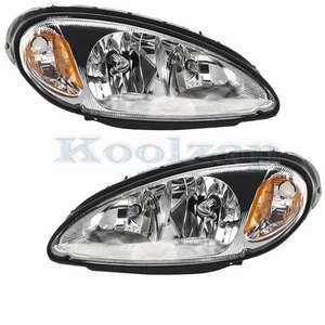 For 01-05 PT Cruiser Front Headlight Headlamp Head Light Lamp with Bulb SET PAIR - Picture 1 of 9