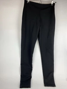 VTG Equestrian Branded Women’s Black Tapered Leggings Small Made In USA - Picture 1 of 8