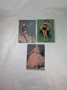 Camden Graphics Postcard x3 (Unused) Vintage Pin-up Glamour Girl Cheesecake Art - Picture 1 of 5