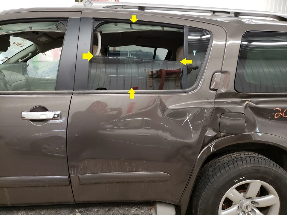 Nissan Armada 2013 privacidad tinte puerta trasera del lado del conductor ventana de vidrio solamente Foto 1 de 1