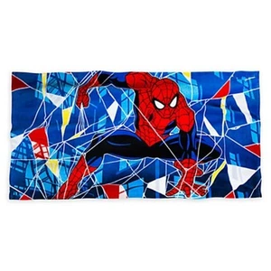 SPIDER MAN Plush Pool Beach Towel Blue Red Disney Store Spider-Man Spiderman - Picture 1 of 1