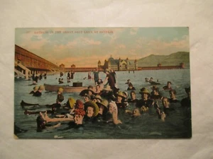 Postal de Utah Great Salt Lake City Bathers in Great Salt Lake - Imagen 1 de 2