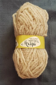 VTG Tan Reynolds Yarn MONIQUE  1 Skein  80% Wool 10% Mohair 10% Vinyon France - Picture 1 of 3