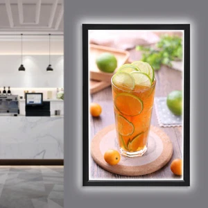 LED Backlit Movie Poster Art Picture Frame Light Box Advertising Display 18*24" - Picture 1 of 18