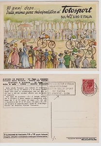 # CICLISMO - 40° GIRO d'ITALIA - TUTTOSPORT 1957 ANNULLO A TARGHETTA -TAPPA.. - Picture 1 of 1