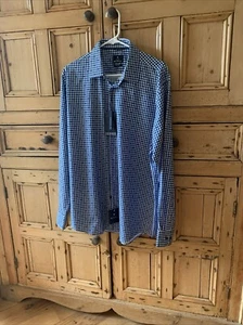 Camicia Ben Sherman blu bianca a quadri 17 - 34,35 - Foto 1 di 7