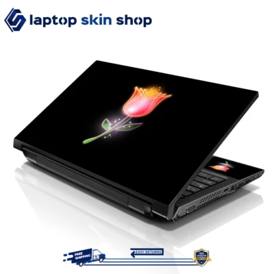 Laptop Skin Sticker Decal Cover for Notebook Apple Asus HP Glowing Rose 13-16 in - Image 1 of 4